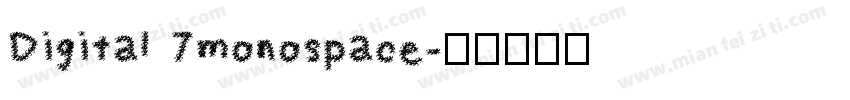 Digital 7monospace字体转换